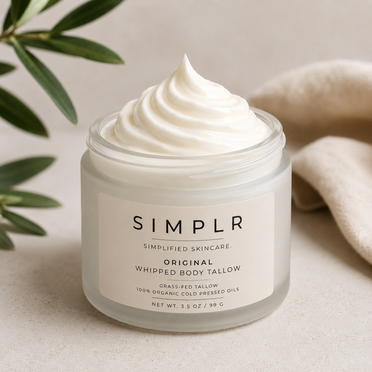 Original Whipped Body Tallow – grass-fed tallow moisturizer by SIMPLR