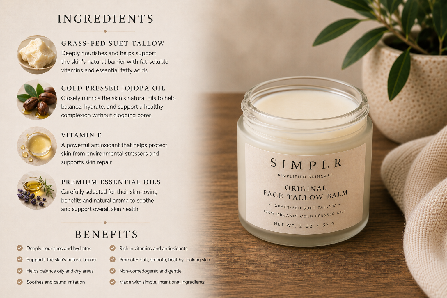 Original Face Tallow Balm